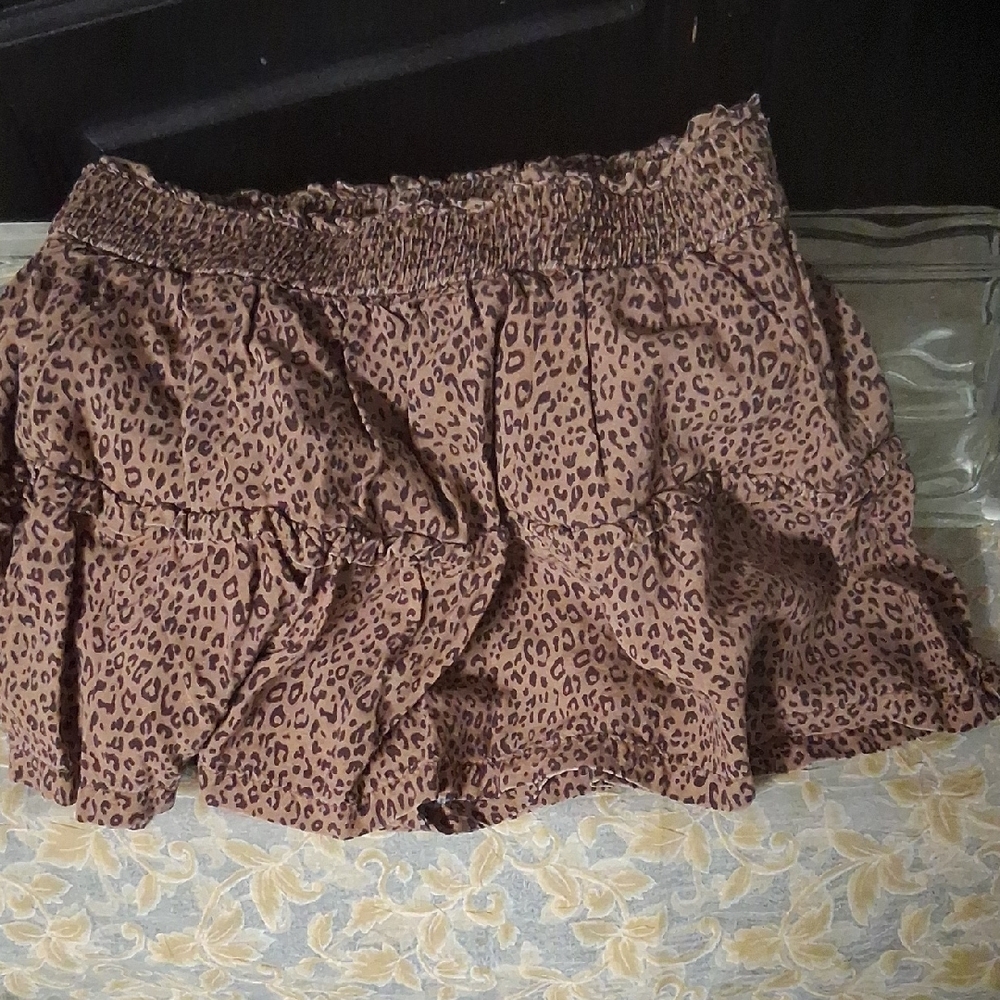 GAP Brown Leopard Print Skort